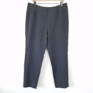 J. Jill Ponte Knit Gray Slim Leg Leggings, L